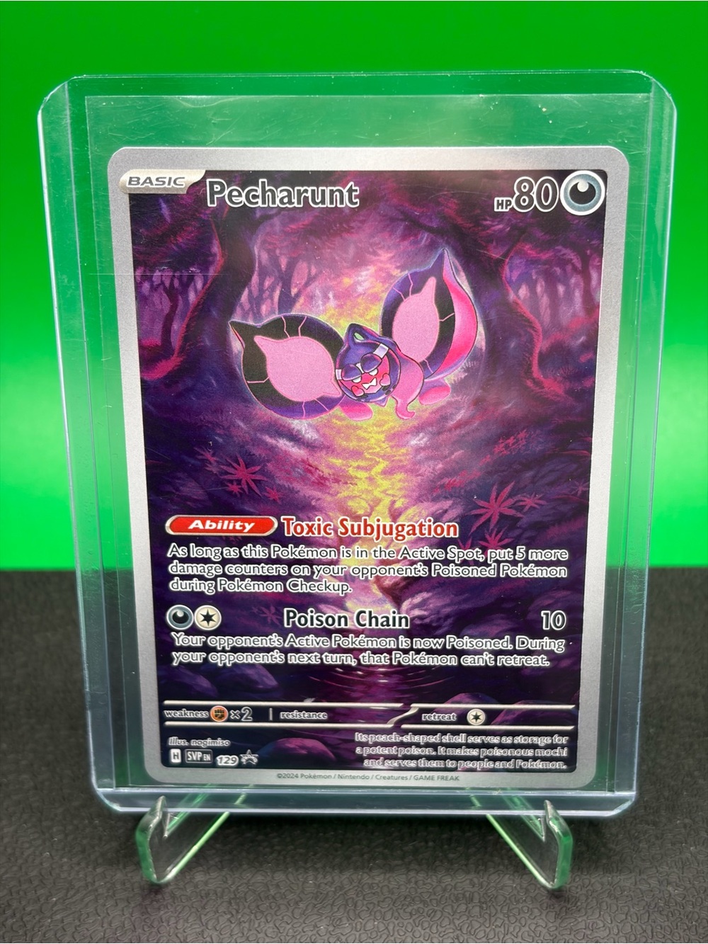 PROMO Illustration Rare Pecharunt Pokemon Card